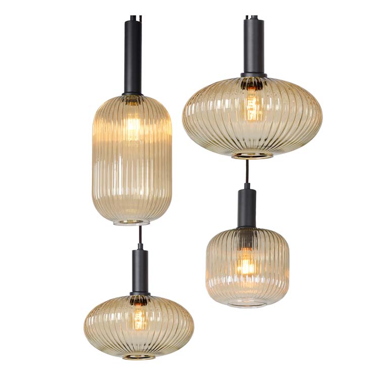 Lucide MALOTO - Suspension - 7xE27 - Ambre