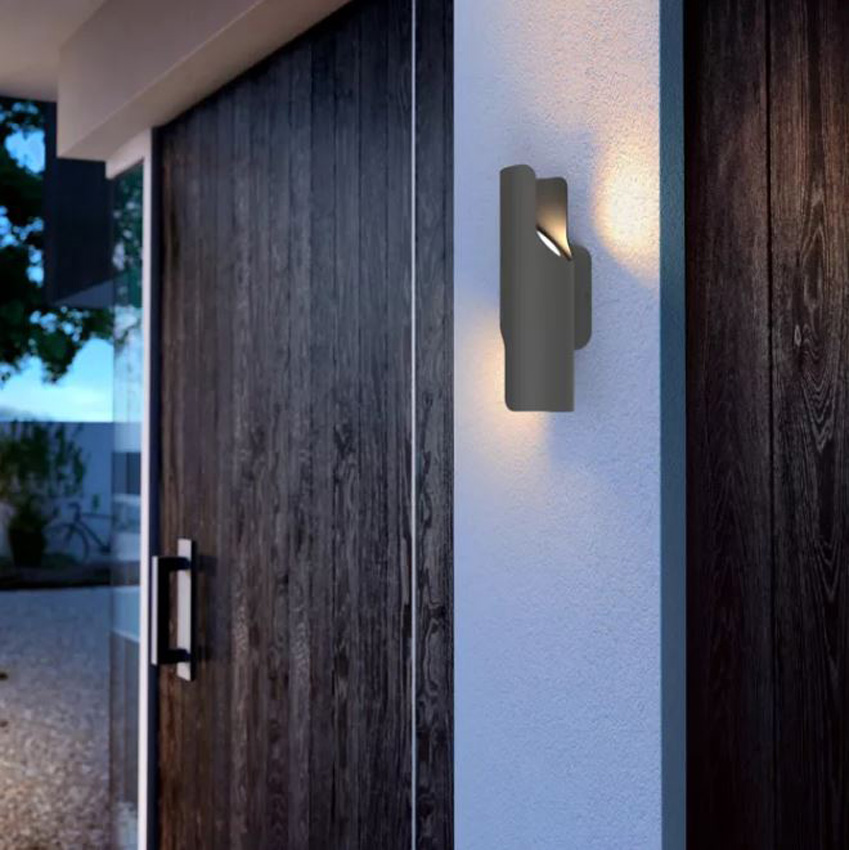 Applique murale extérieur - noir - 17,5x11,8x8cm - LED - 1x4,3W - 2700K - IP44