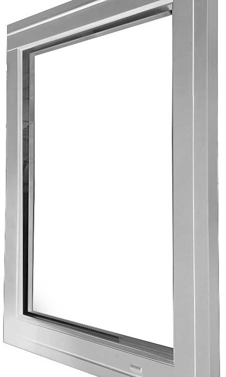 2-VL draaikiepraam ALU Luxio wit B1400xH1000mm