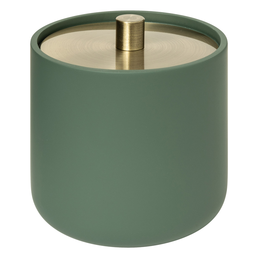 Wattenschijfhouder Solane polyresin groen 10x10x11cm