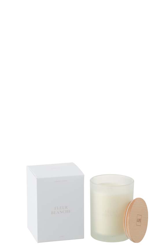 Geurkaars Accords Essentiels wit 9x9x13cm 38H