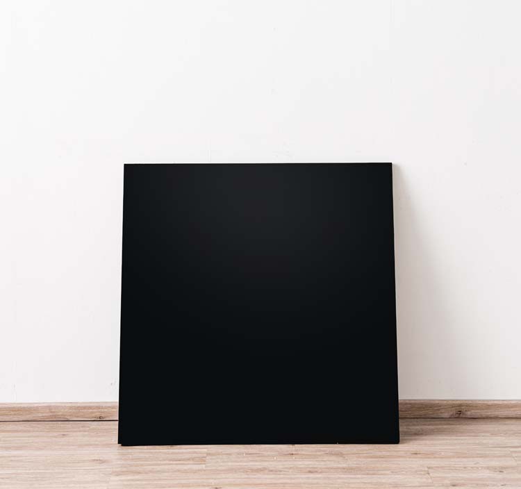 Zijwand voor keukeneiland Plenti zwart/houtlook 87,5x88cm