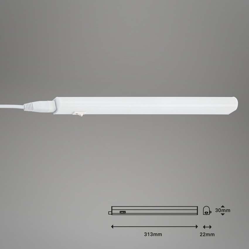 Éclairage de cuisine - blanc - 31,3cm - LED - 4W - 4000K - raccordable