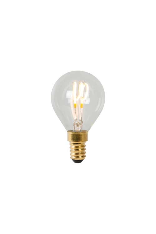 Ampoule filament - transparent - Ø4,5cm - E14 - 3W - 2700K