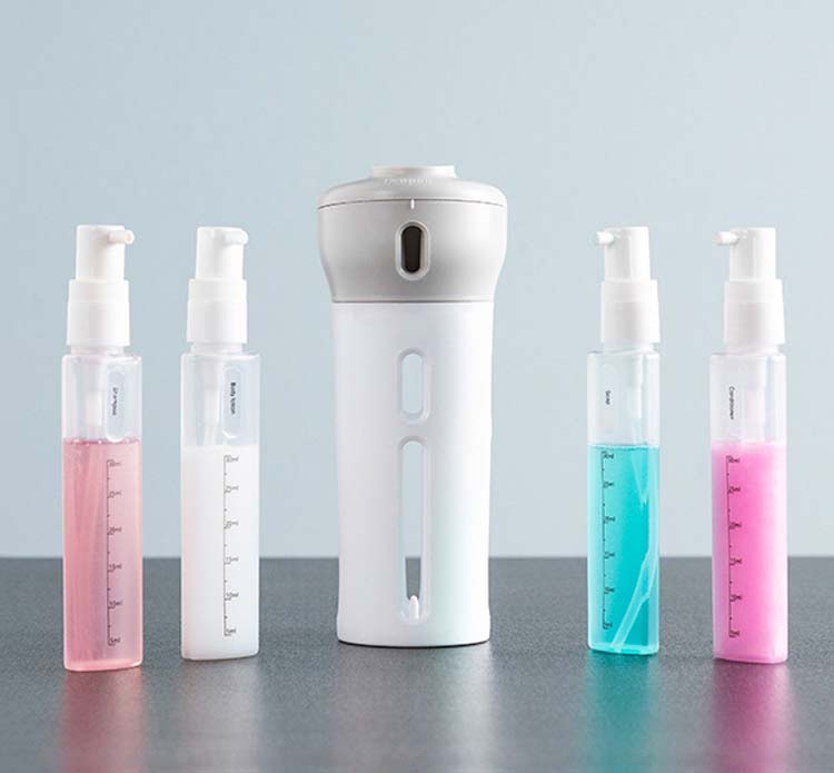 Distributeur de savon de voyage 4 x 40 ml Distributeur de savon de voyage 4 x 40 ml
