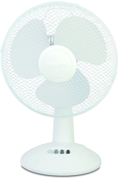 Ventilator wit diam 30 cm tafelmodel 3 snelheden
