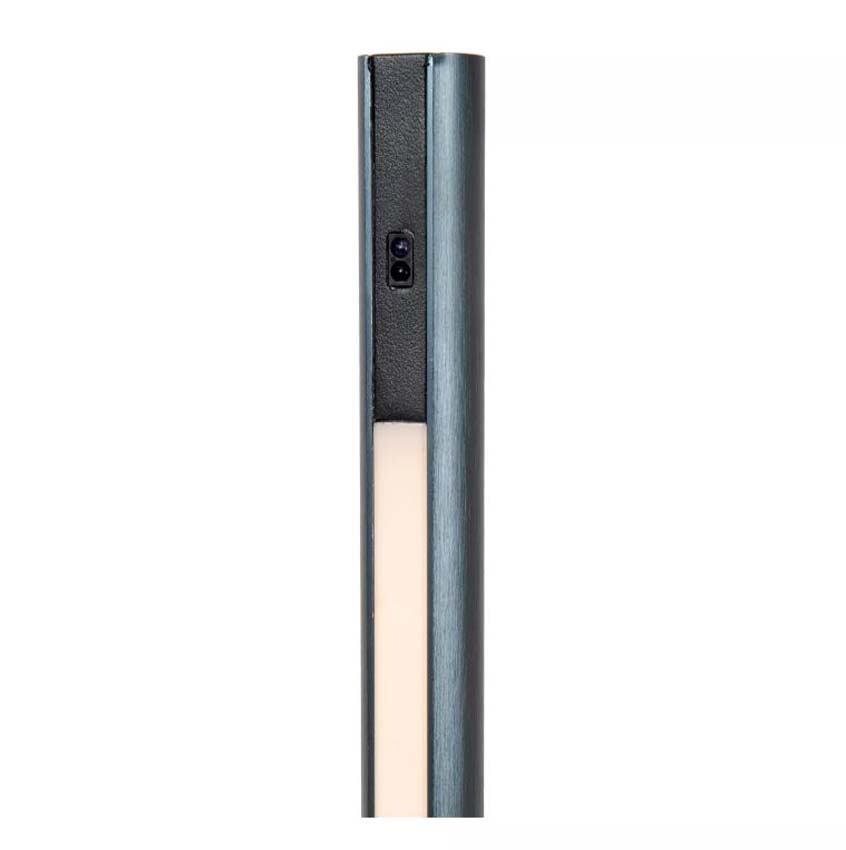 Lucide Vibes Equinox - Lampadaire - LED dimmable - CCT - 1x26W 2700K/4000K - Capteur de mouvement manuel - Fer gris