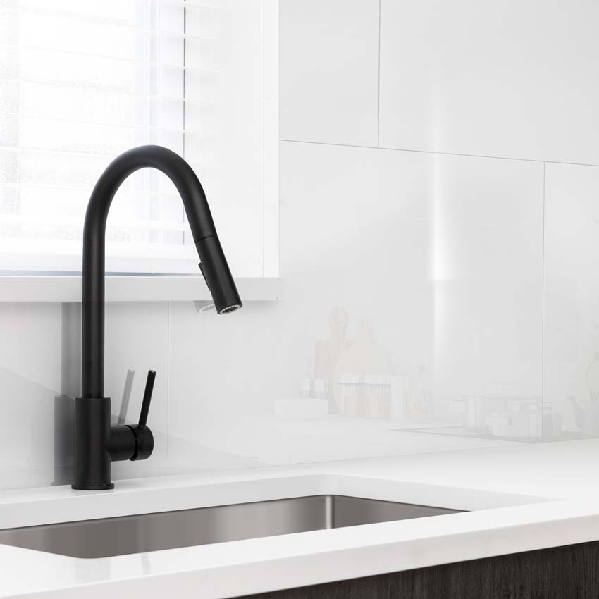 Wandpaneel Dumawall XL White gloss marmer wit 90x260cm