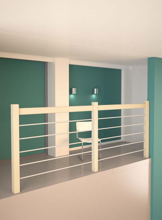 Parapet sapin Leipzig type G 320cm