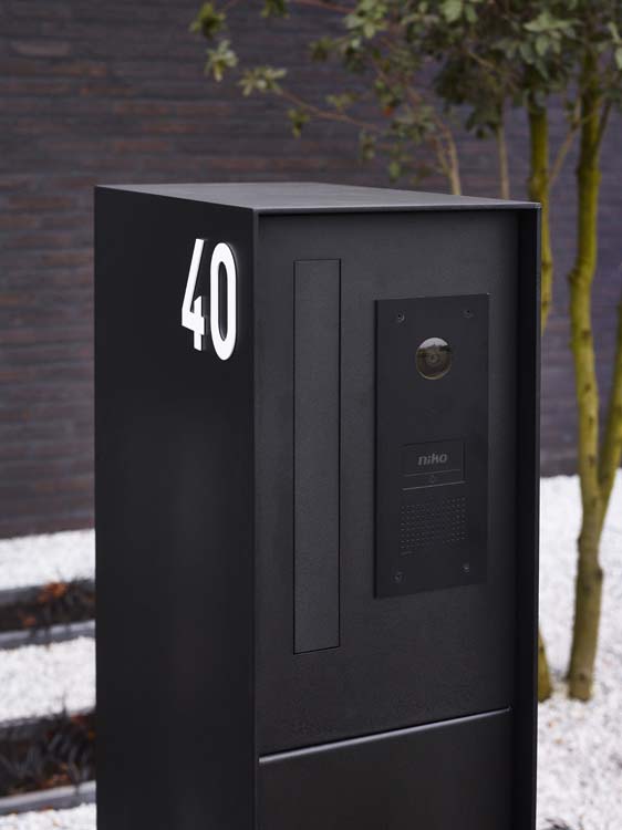 Pakketbrievenbus eSafe Fenix Front Connect Bticino zwart