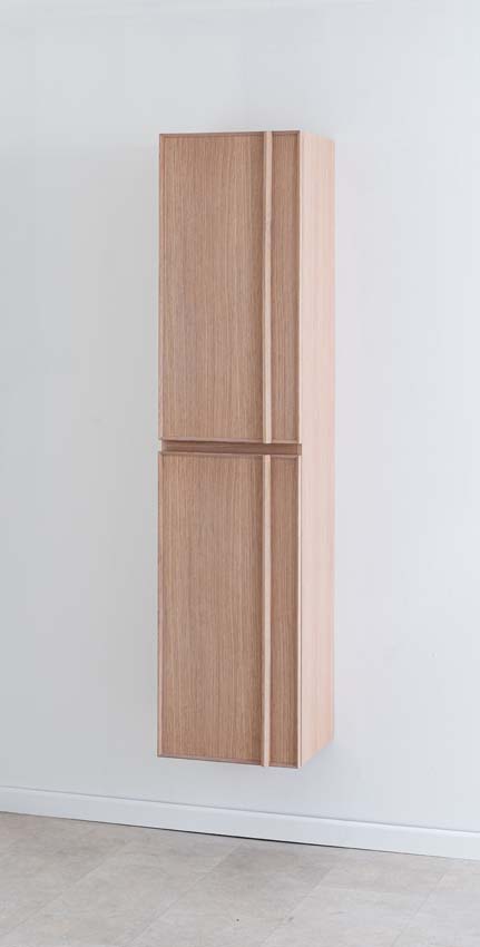 Armoire colonne Felix chêne suspendue 170x40x35cm