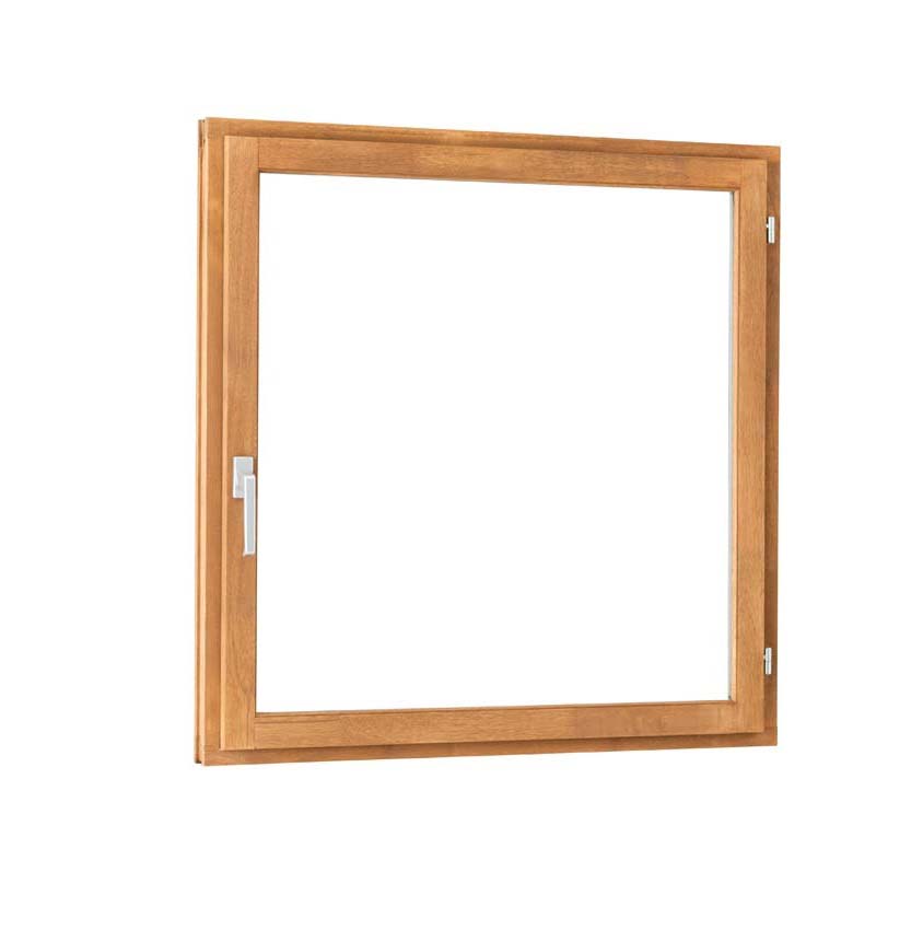 Draairaam 1-vleugel Trae Meranti hout 55mm naturel B1000xH1000mm rechts opendraaiend
