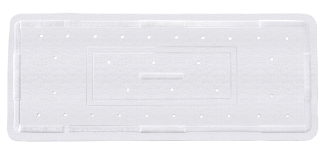 Tapis de douche antidérapant Wenko Florida blanc 36x90cm
