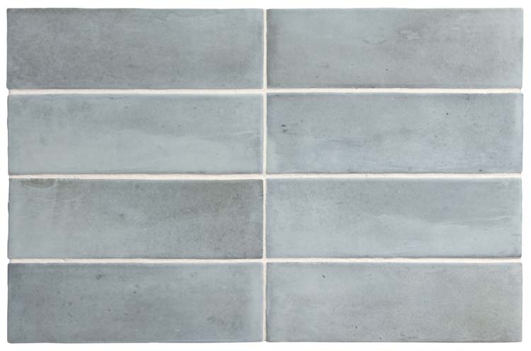 Vloer- en wandtegel Nono mat grijsblauw 5x15cm