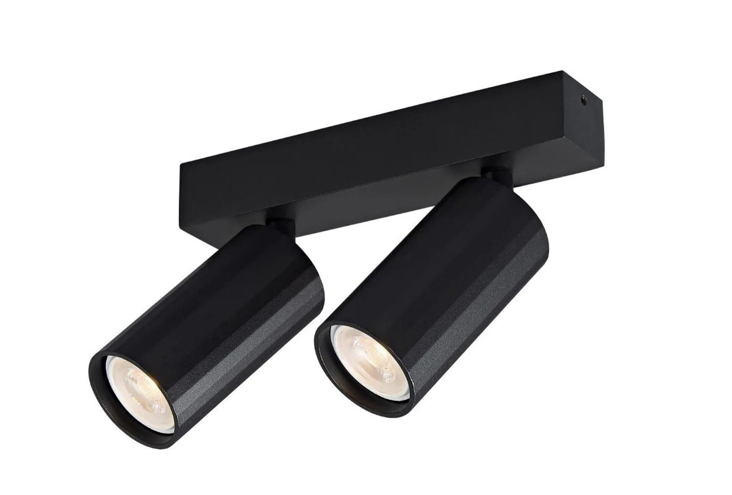 Spot en saillie - noir - 15,4x3x11cm - MR11 - 2x35W - ampoules non incluses