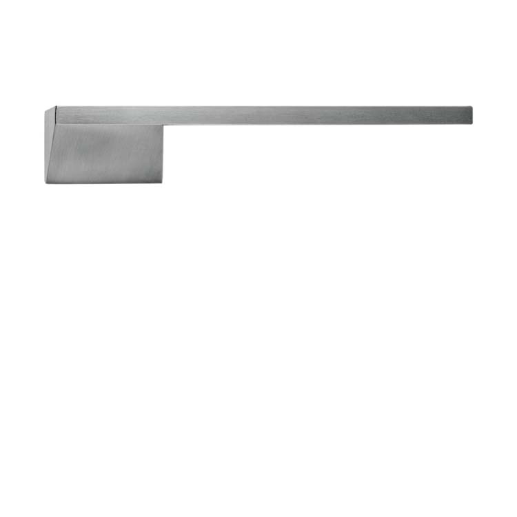 Poignée de porte lucca look inox sans rosace