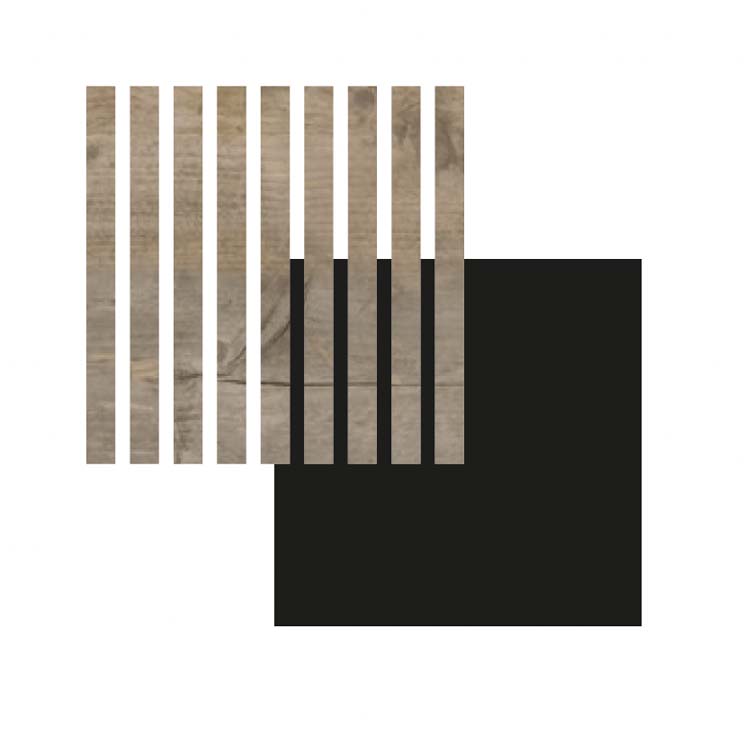Decoratief wandpaneel Line Up 20x300x2770 rustiek