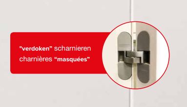 Complete binnendeur Invisible Flat zwart 201,5x83cm tubespaan omkeerbaar + deurkast 20cm