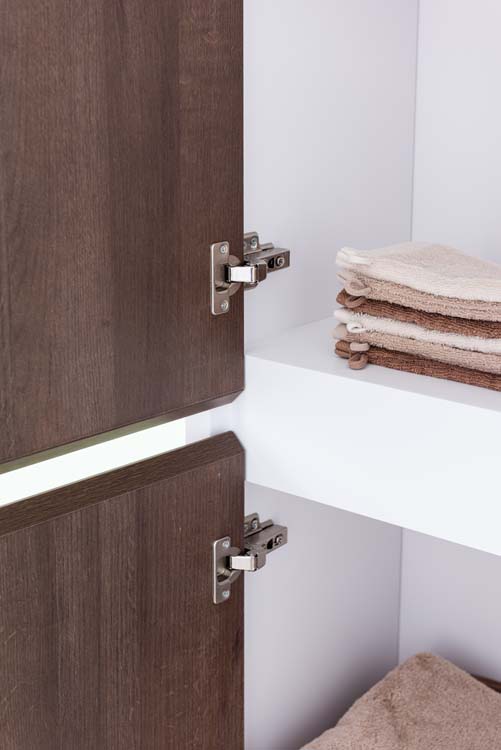 Kolomkast Ace mat wit/eik hangend 170x40x35cm