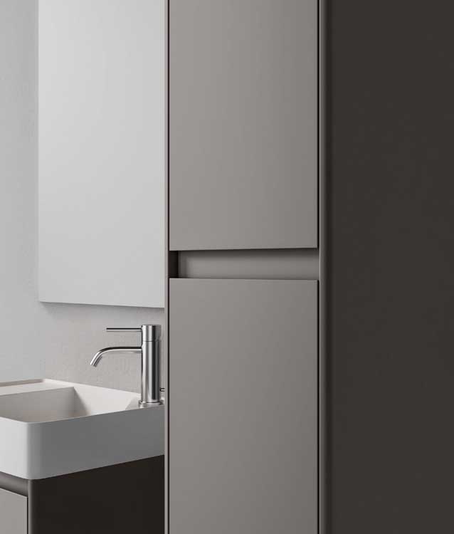 Armoire colonne Willian gris clair 400mm