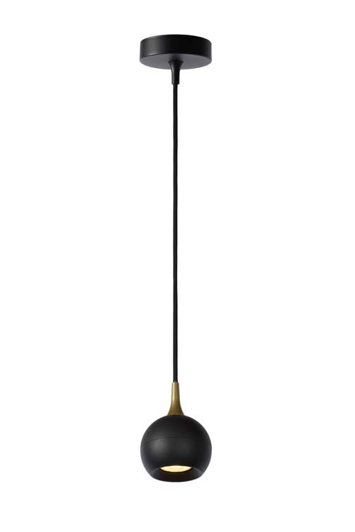 Suspension - noir - Ø9cm - GU10 - 5W
