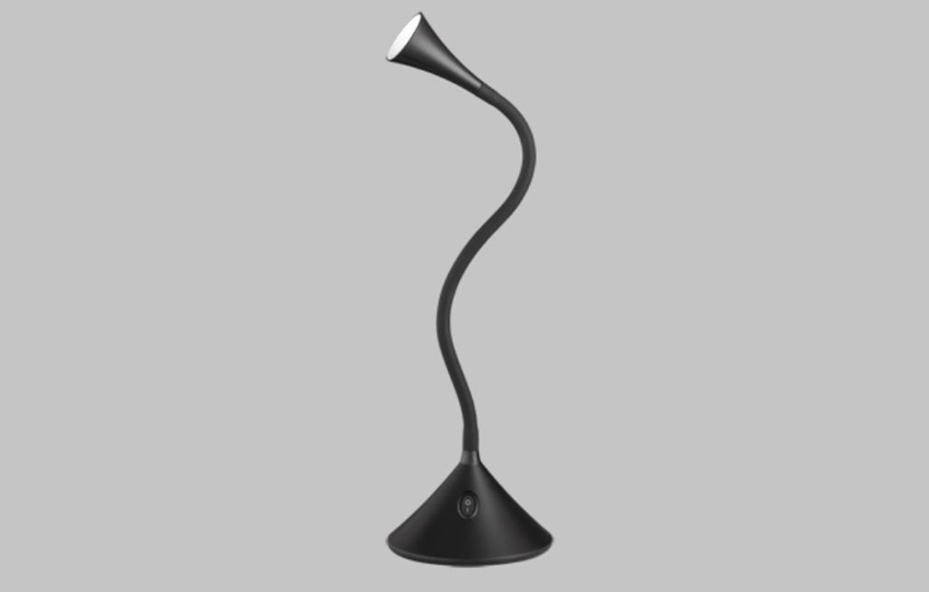 Bureaulamp - zwart - Ø13,5xH31,8cm - LED - 1x3W - 3000K
