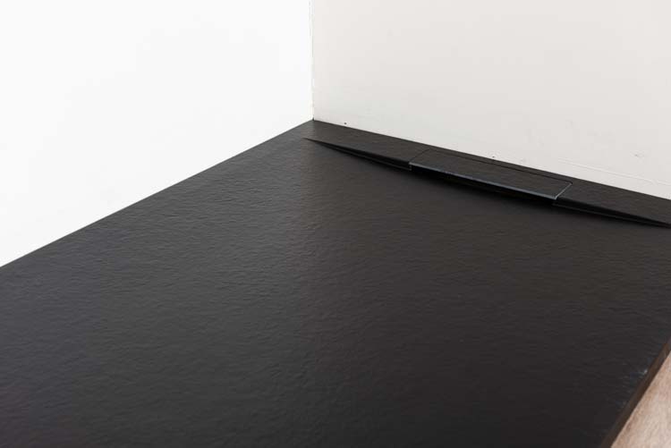 Receveur de douche Fineza composite avec gelcoat noir 120x90cm