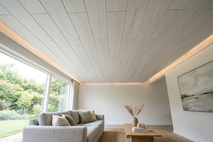 Plafondpaneel bleke es 1300x200x7mm bruto