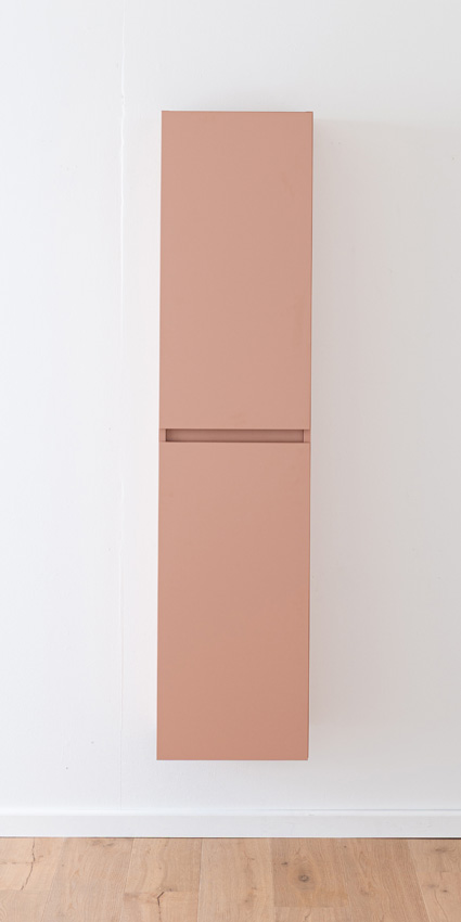 Armoire colonne Dotan abricot suspendue 185x40x32cm