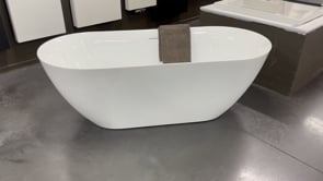 Baignoire îlot Cal blanc brillant 170x75cm