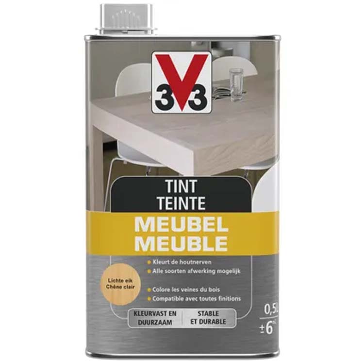 V33 meubeltint deco mat lichte eik 0,5L