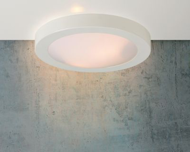 Plafonnier - blanc - Ø35cm - E27 - rond