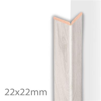 Kniklijst mdf 22x22x2600mm - Witte eik 
