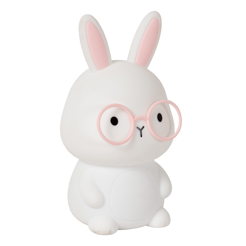 Lampe de nuit rechargeable pour chambre d'enfant - Batterie rechargeable/piles - LED à 3 niveaux dimmable - RGB - Blanc