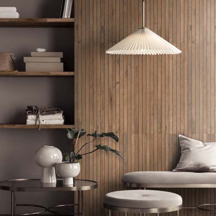 Wandtegel Line up brown 30x120cm