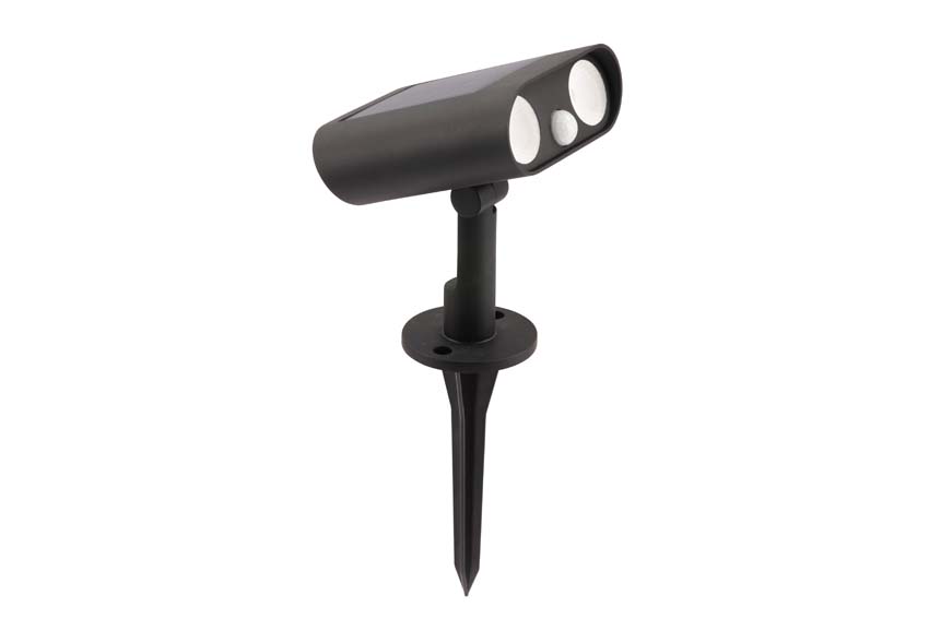 Tuinspot buiten Nox Solar - zwart - dimbaar - 8.2W - 5000K - IP54 - met bewegingssensor
