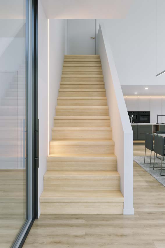 Dubbele traptrede Maestro Idaho Oak 130x61x5,6cm
