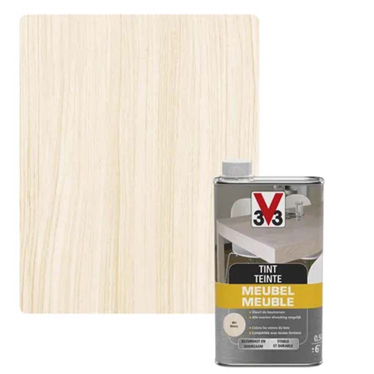 V33 abat-jour meuble déco blanc mat 0,5l