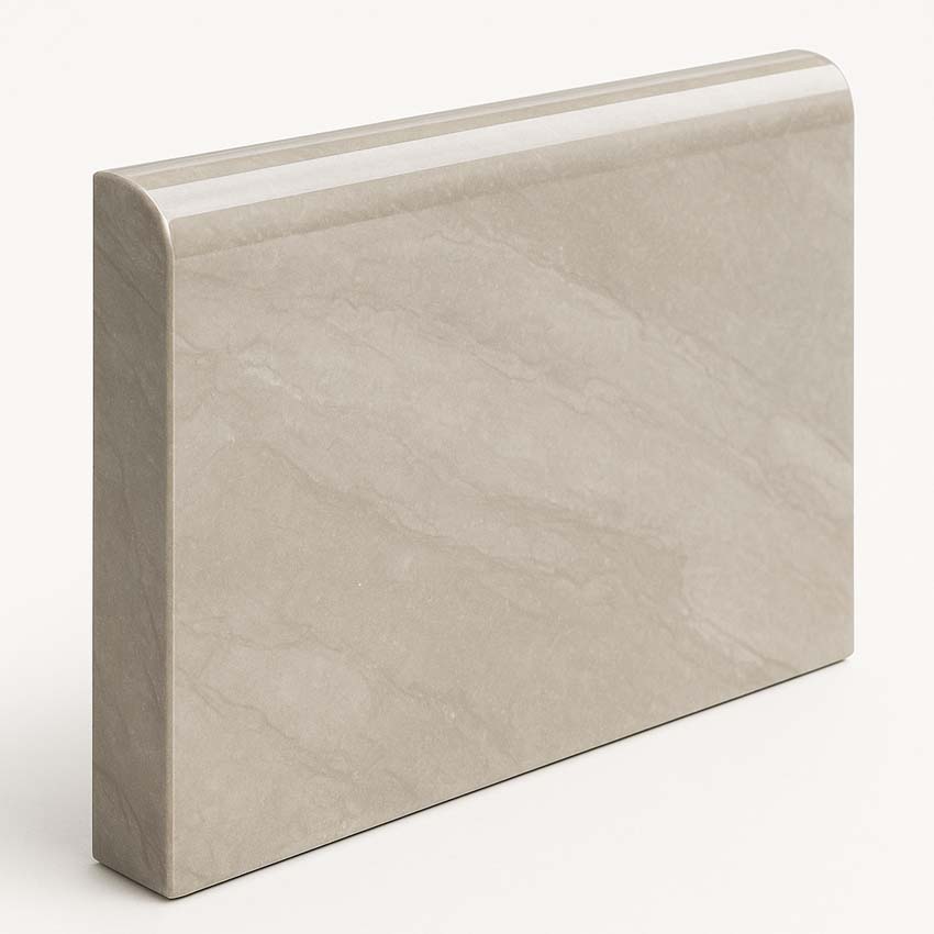 Plint Aurora grijs glanzend 7x120cm