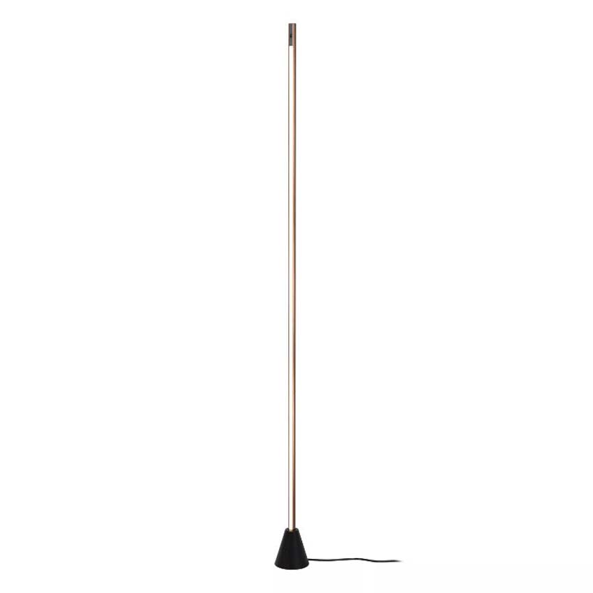 Lucide Vibes Equinox - Lampadaire - LED dimmable - CCT - 1x26W 2700K/4000K - Capteur de mouvement manuel - Café