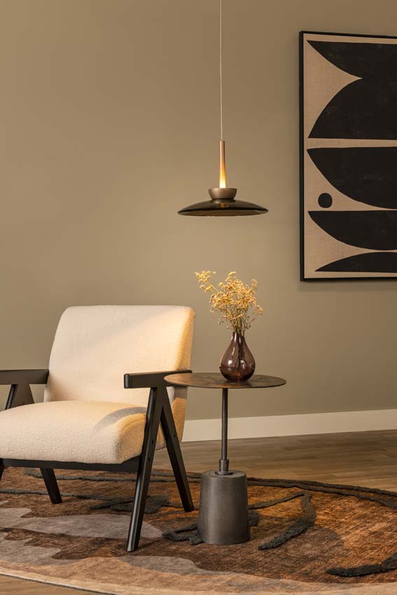 Lucide Premium Santiago - Hanglamp - LED Dimbaar - CCT - 1x16W 2700K/4000K - Amber