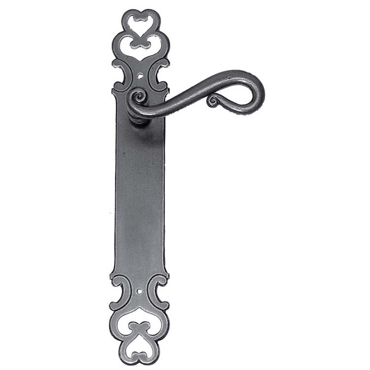 Poignée de porte roma fer sur bouclier sans cylindre