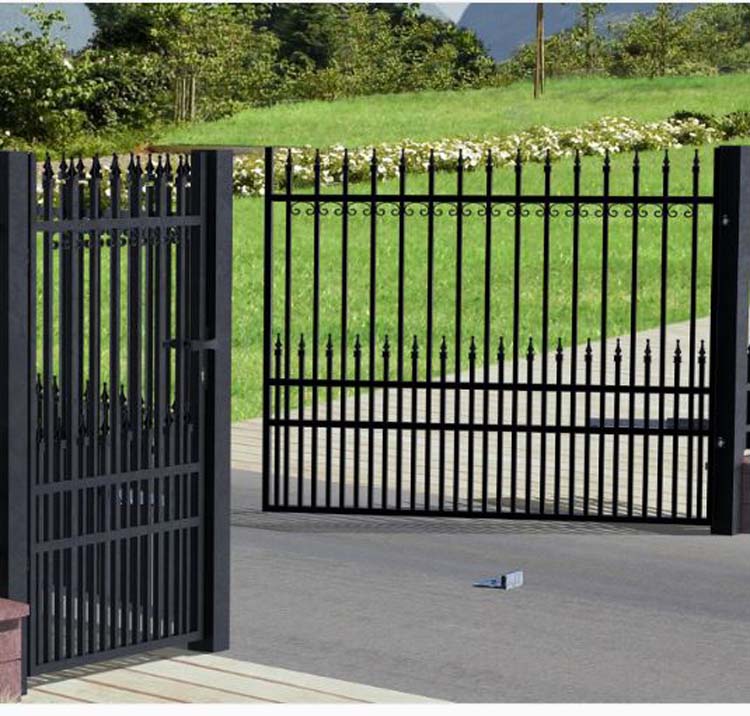 Portail battant Bertrix acier noir 300x160cm