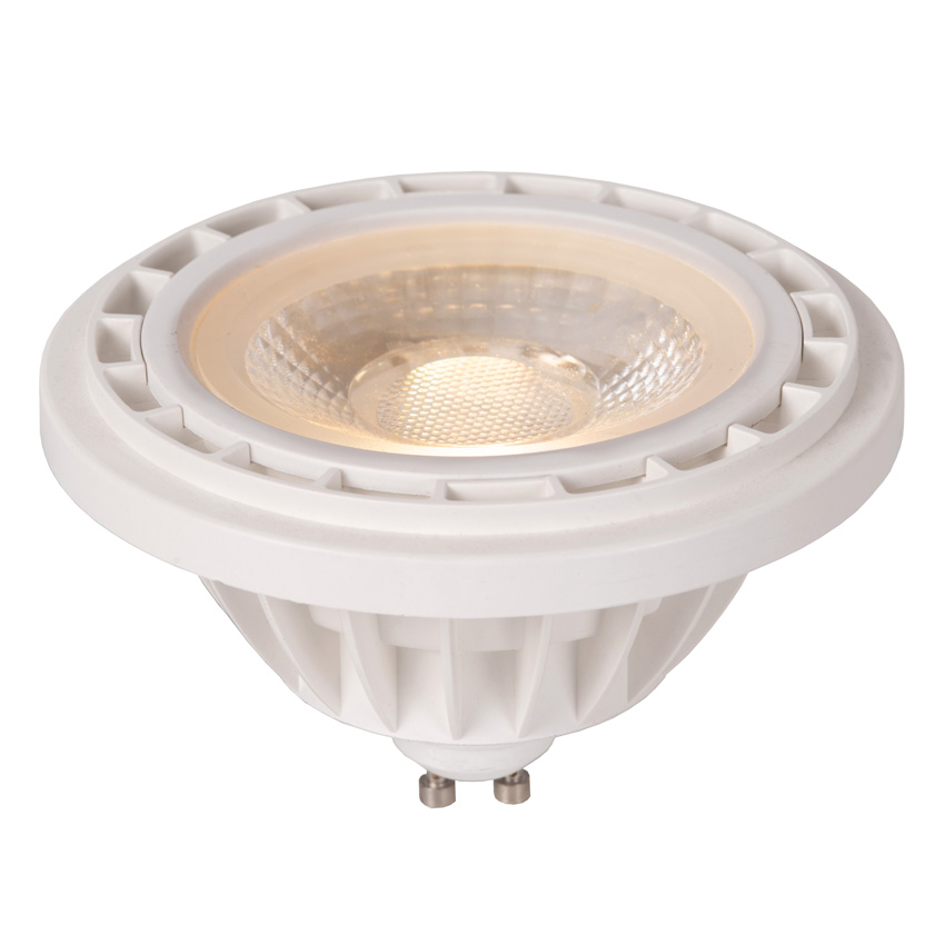 Lucide ES111 - Ampoule LED - Ø11cm - LED Dim to warm - GU10 (MR16) - 1x12W - 2200K/3000K - Blanc