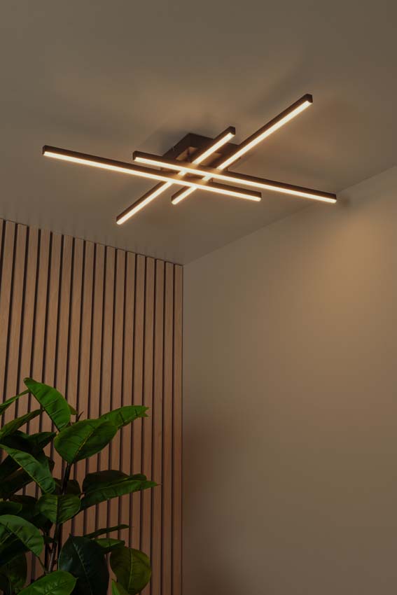 Plafonnière Axon - zwart - LED dimbaar - 1x42W - 2700K/4000K