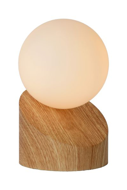 Tafellamp - licht hout - Ø10cm - G9 - 33W - bol