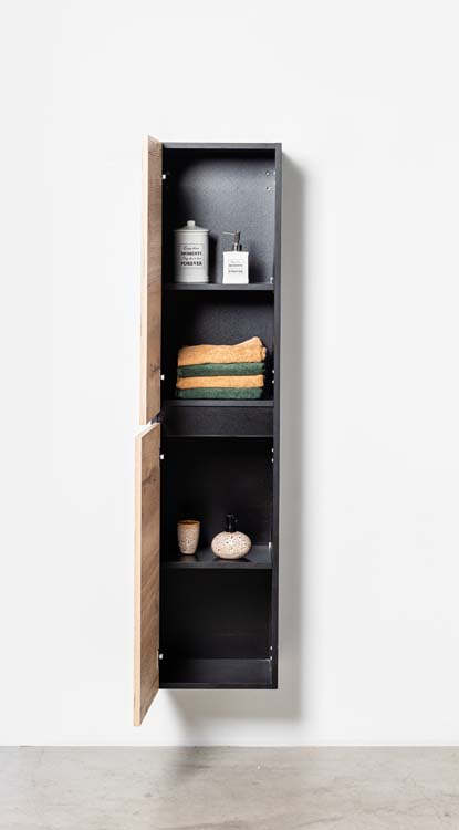 Kolomkast Dotan eik hangend 185x40x32cm