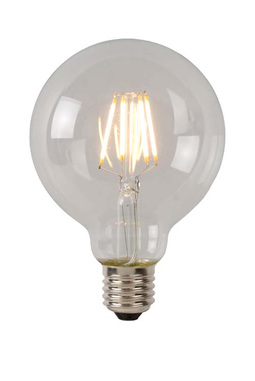 Ampoule LED - G80 Classe A - E27 - transparent - Ø8cm - LED 7W - 1480lm - 2700K - 1 pièce