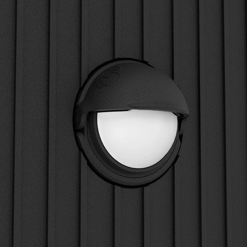 Applique murale - noir - 11x13,5x17,5cm - LED - 1x10W - 3000K - avec détecteur de mouvement