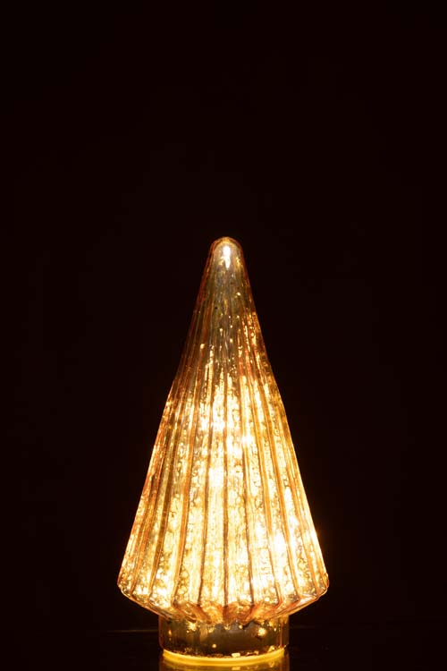 Kerstboom glas roze led large 24 cm Kerstboom glas roze led large 24 cm